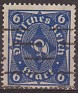 Germany 1922 Post Horn 6 Blue Scott 189